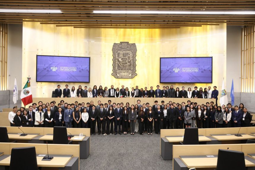 Congreso del Estado abre sus puertas para que estudiantes realicen Modelo de Naciones Unidas