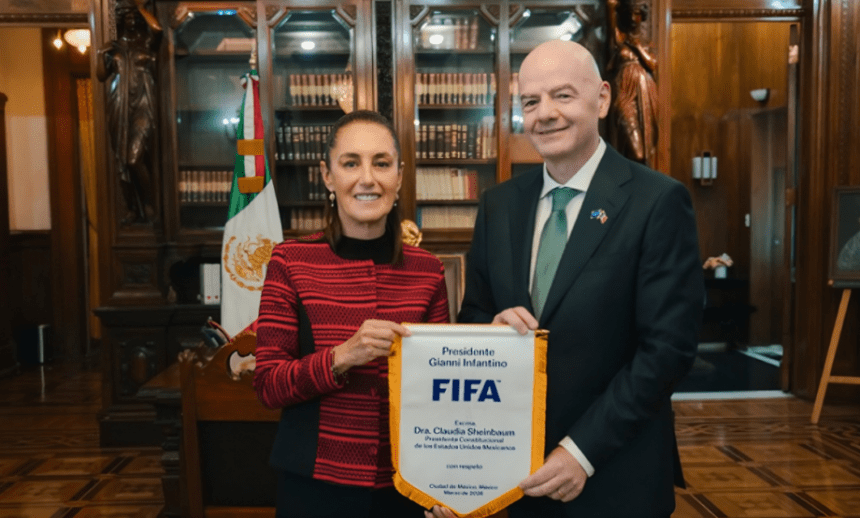 México se alista para el Mundial 2026: Claudia Sheinbaum y Gianni Infantino afinan detalles para una inauguración histórica