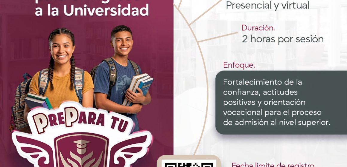 Abren registro para “PrePara tu Futuro”, taller de preparación universitaria
