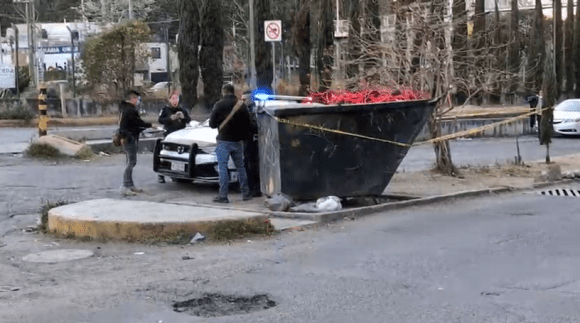 Hallan feto en contenedor de basura en Bosques de San Sebastián