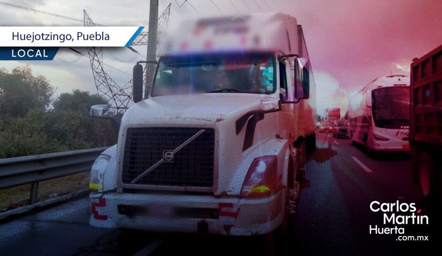 recuperan tractocamión Huejotzingo Recuperan tractocamión robado en Huejotzingo