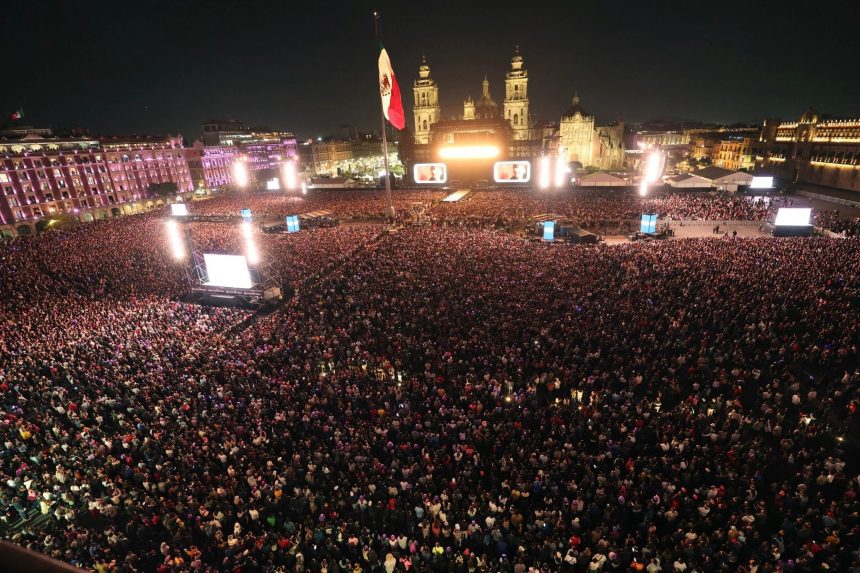 Shakira reúne a más de 400 mil personas en el Zócalo y cierra su gira “Las Mujeres Ya No Lloran” en México