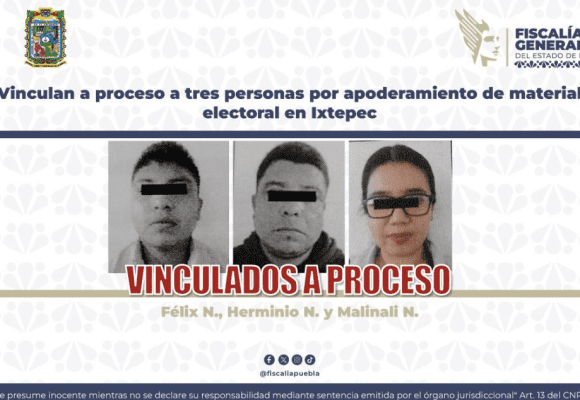 Vinculan a proceso a tres personas por apoderamientode material electoral en Ixtepec