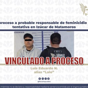 Vinculan a proceso a probable responsable de feminicidio en grado de tentativa en Izúcar de Matamoros