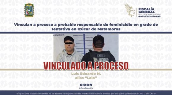 Vinculan a proceso a probable responsable de feminicidio en grado de tentativa en Izúcar de Matamoros