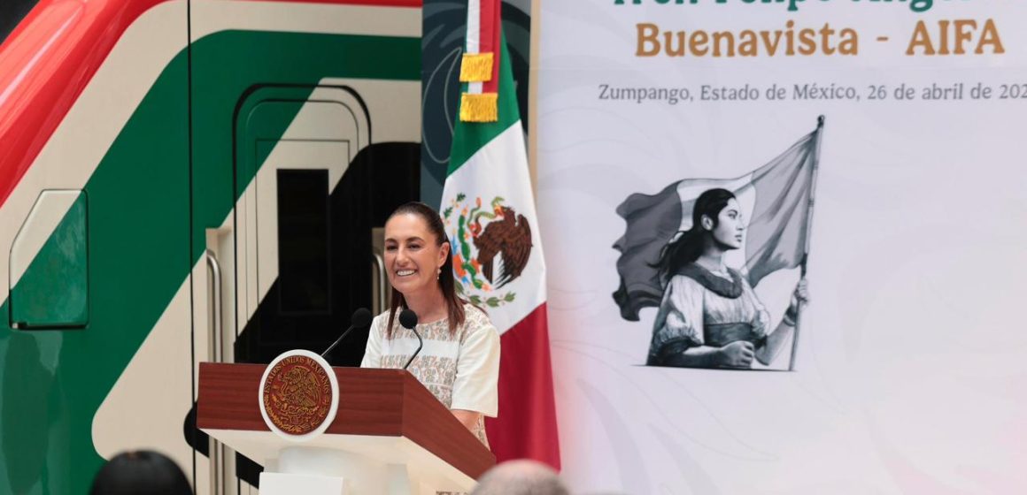 Sheinbaum inaugura el Tren Felipe Ángeles: conectará Buenavista con el AIFA en menos de 60 minutos