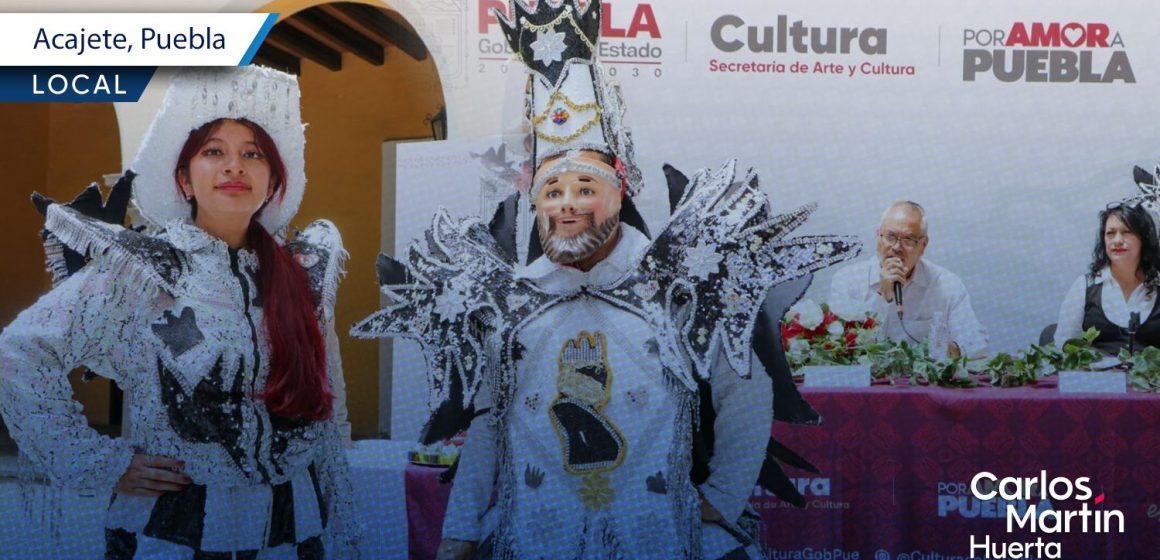 Acajete invita a su muestra cultural en el Centro Histórico de Puebla