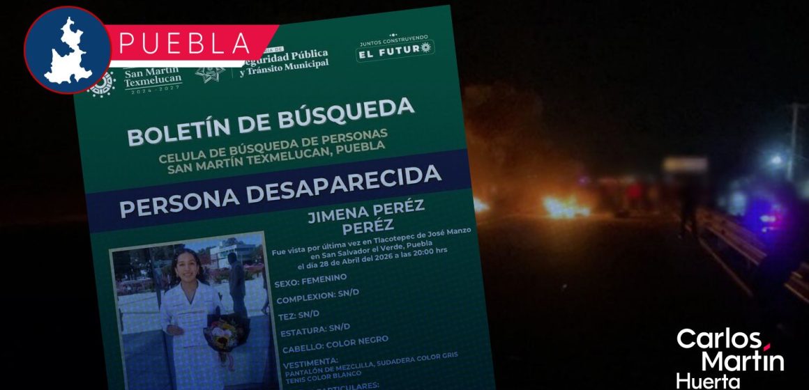 Bloquean la México-Puebla, exigen la localización de una joven desaparecida en Texmelucan