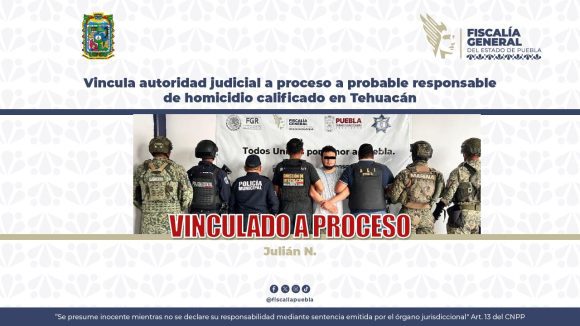 Cae presunto integrante de “Los Magia” en Tehuacán: Vinculado a proceso por doble homicidio