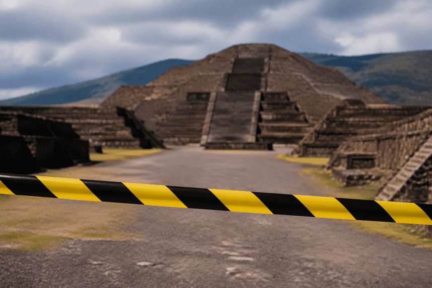 La zona arqueológica de Teotihuacan permanecerá cerrada