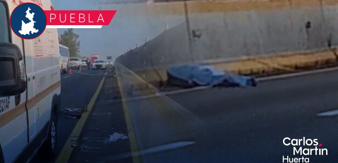Muere ciclista en la autopista México-Puebla cerca de la caseta de Texmelucan