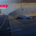 Muere ciclista en la autopista México-Puebla cerca de la caseta de Texmelucan