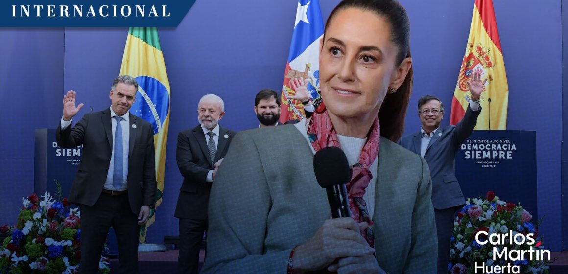 Claudia Sheinbaum participará en la Cumbre en Defensa de la Democracia en España