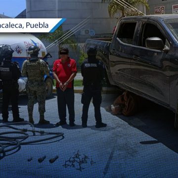 Detienen a hombre con 4 mil 600 litros de gas LP ilícito en San Francisco Tláloc