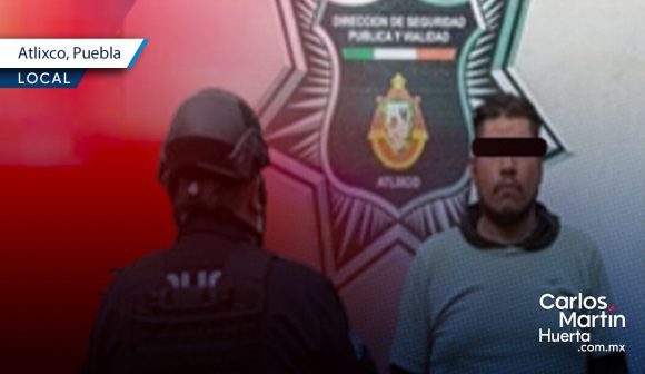 Detienen a presunto ladrón tras robo en tienda departamental del Centro de Atlixco