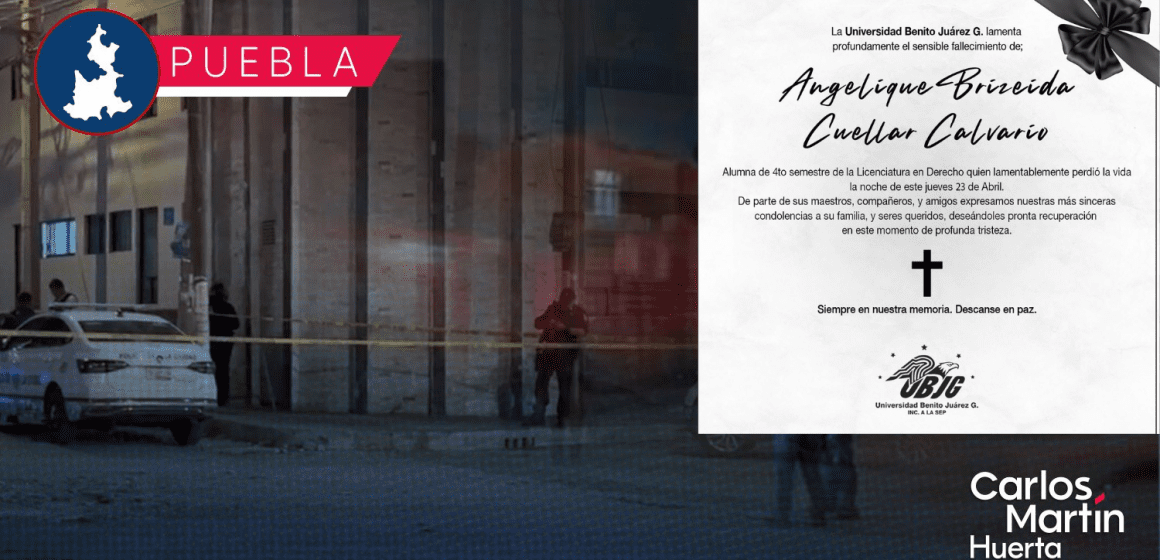 Tras asesinato de estudiante, Universidad Benito Juárez publica esquela