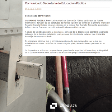 Graban a niñas en baños de la  primaria María del Rosario; separan a los presuntos responsables