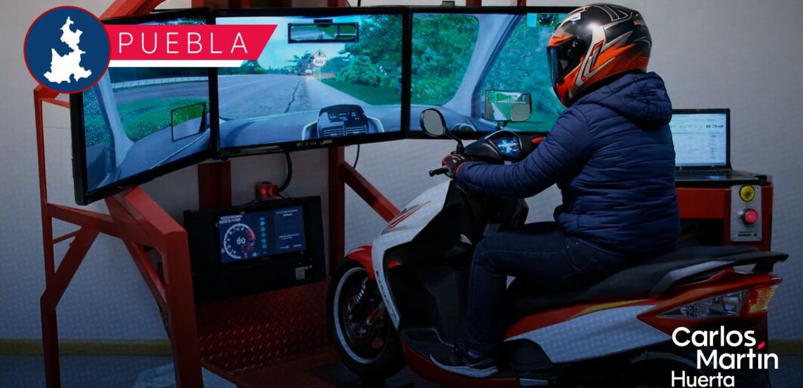 Examen de manejo para motociclistas en Puebla; usarán simuladores para obtener la licencia