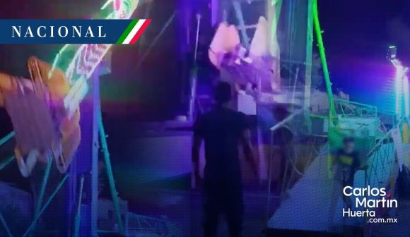 Falla juego Ometepec Falla en juego mecánico deja cuatro jóvenes lesionados en feria de Ometepec, Guerrero