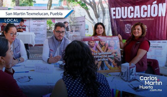 Fortalece SEP atención sobre servicios educativos en San Martín Texmelucan