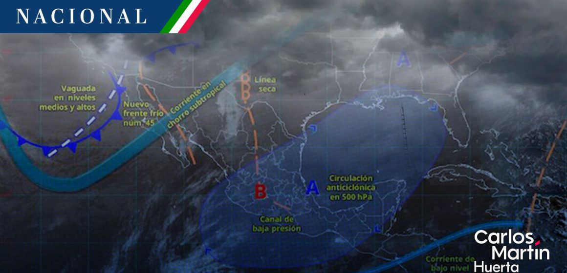 Frente frío 45 ingresa al país; así el clima para este viernes
