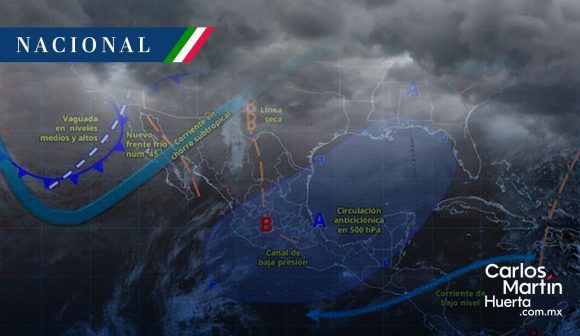Frente frío 45 ingresa al país; así el clima para este viernes