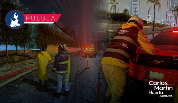 Gobierno de Puebla atiende emergencia por lluvias, sin riesgo para la población
