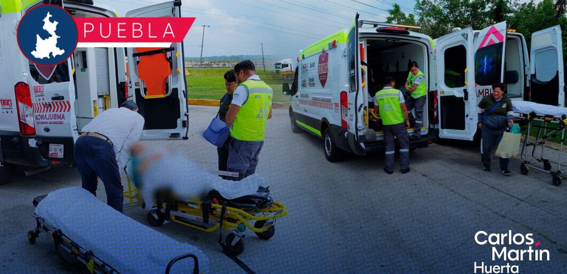 Gobierno de Puebla realiza traslado terrestre de paciente a Chiapas