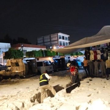 Granizada y tormenta azotan Tlaxcala