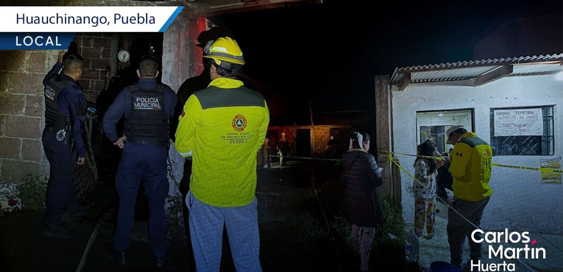 Tragedia en Huauchinango: Incendio en vivienda deja dos menores fallecidos en la colonia Mirador 1