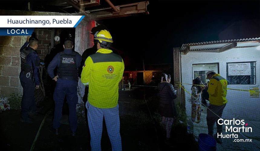Tragedia en Huauchinango: Incendio en vivienda deja dos menores fallecidos en la colonia Mirador 1