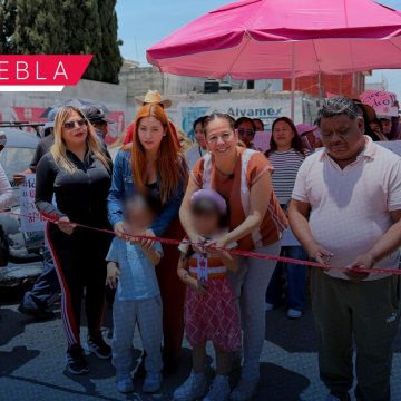 Laura Artemisa reconoce capacidad de mujeres en Obra Comunitaria en Aparicio
