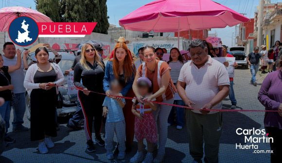 Laura Artemisa reconoce capacidad de mujeres en Obra Comunitaria en Aparicio