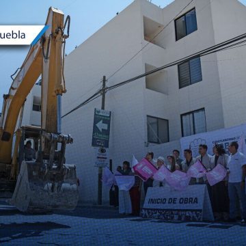 Inician reconstrucción de la calle Tlaxcala en Cuautlancingo