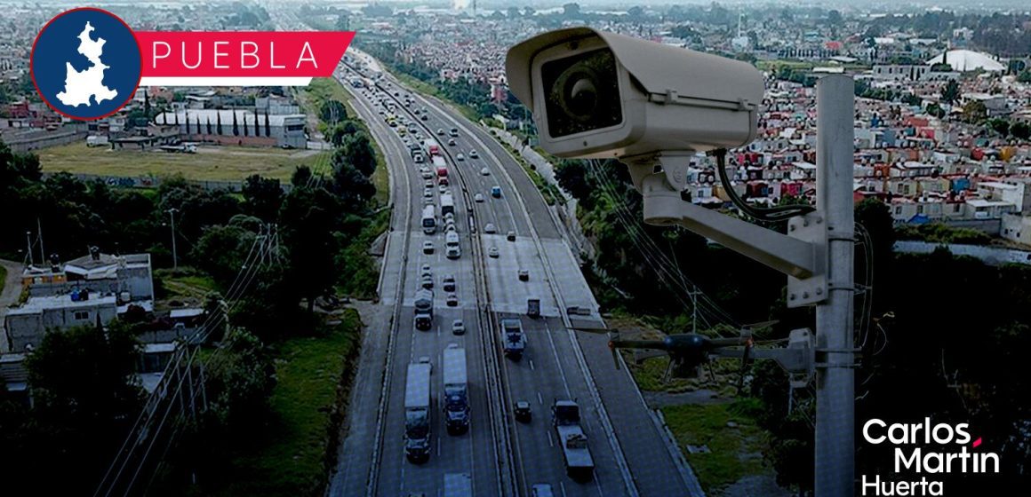 ¡Blindan la Autopista México-Puebla! Inicia instalación de 218 cámaras de vigilancia y drones