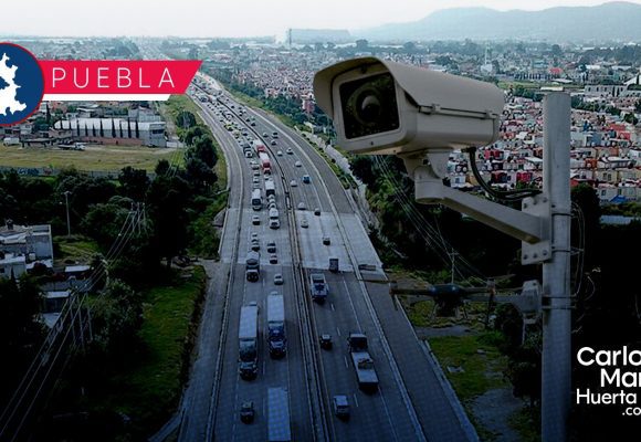 ¡Blindan la Autopista México-Puebla! Inicia instalación de 218 cámaras de vigilancia y drones