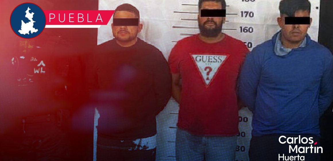 Golpe a la extorsión en Puebla: Detienen a tres sujetos que exigían 4 mdp a empresario
