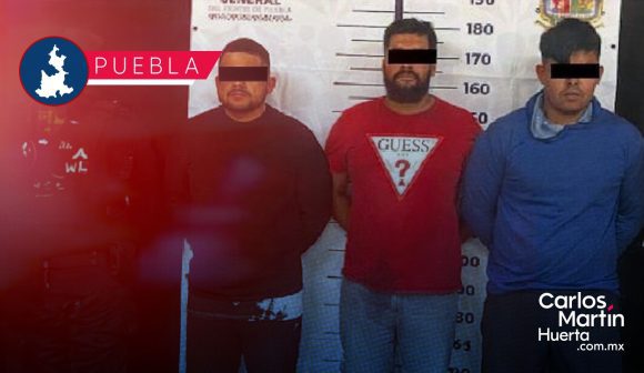 Golpe a la extorsión en Puebla: Detienen a tres sujetos que exigían 4 mdp a empresario