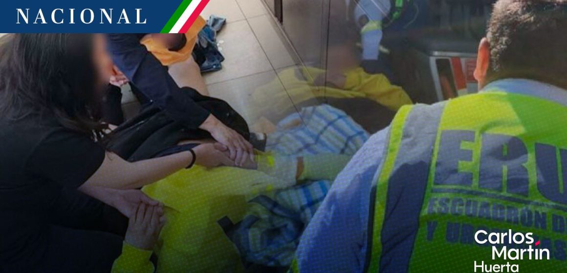 Policía recibe a bebé en una tienda de conveniencia en Coyoacán