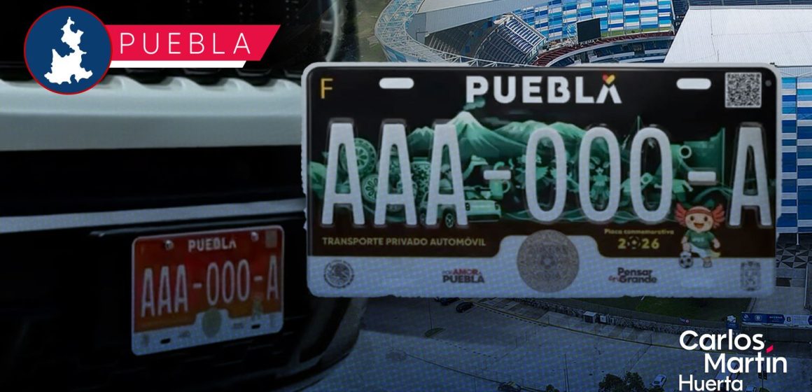 ¡Puebla se viste de Mundial! Lanzan 40 mil placas conmemorativas para 2026