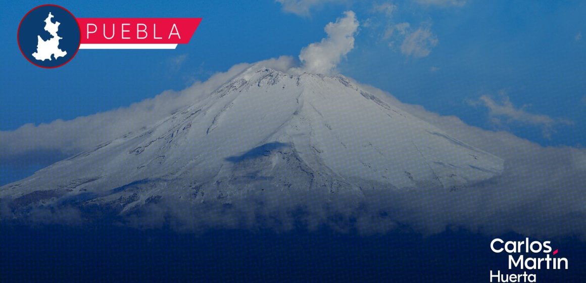 Seis exhalaciones del Popocatépetl en las últimas 24 horas; prevén caída de ceniza en 4 regiones