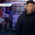 Detienen a sujeto por intento de asalto a transporte público en el centro de Texmelucan