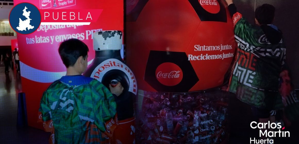 Recibe Puebla capital donación de latas tras paso del FIFA World Cup Trophy Tour 2026