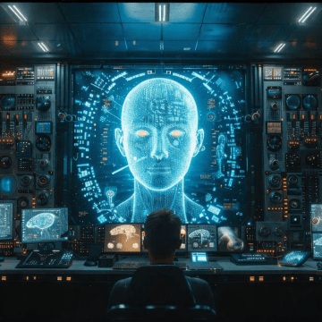 Sala de control futurista iluminada Proponen hasta 12 años de cárcel por uso de IA para crear contenido íntimo falso