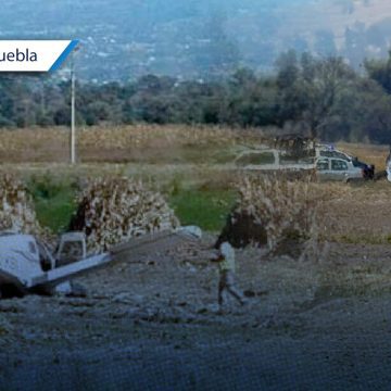 Se desploma avioneta en terrenos de Santa Ana Xalmimilulco
