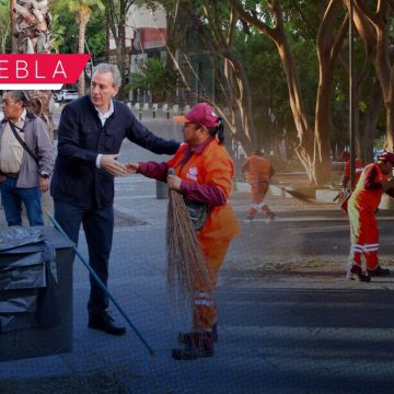 Supervisan el Operativo de limpieza en Puebla: Reconocen labor de “naranjitas” tras Semana Santa