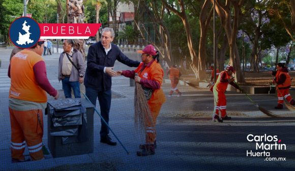 Supervisan el Operativo de limpieza en Puebla: Reconocen labor de “naranjitas” tras Semana Santa