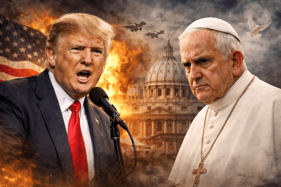 Trump cuestiona liderazgo del papa León XIV en medio del conflicto con Irán