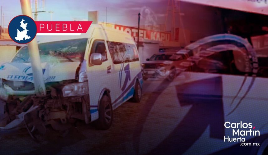 Portada Unidad de la Ruta Flecha Azul se estrella contra luminaria en bulevar Carmen Serdán CMH Unidad de la Ruta Flecha Azul se estrella contra luminaria en bulevar Carmen Serdán