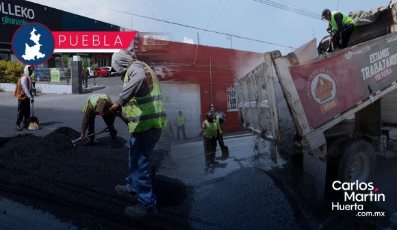 Bacheo permanente en Puebla: Supervisan más de 10 mil reparaciones de baches para garantizar calidad y durabilidad